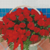 Basket Of Roses Diamond Painting