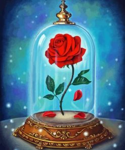 Beauty And The Beast Rose Diamond Painting