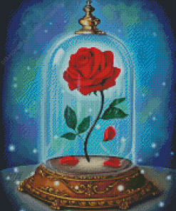 Beauty And The Beast Rose Diamond Painting