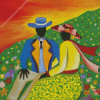 Black Couple Art Diamond Painting