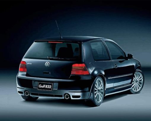 Black Golf R32 Car Diamond Painting