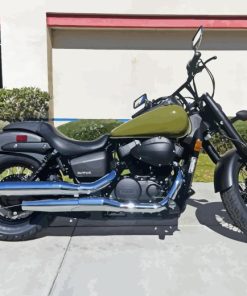 Black And Khaki Honda Shadow Diamond Painting