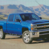 Blue 2017 Chevy Silverado Z71 Diamond Painting