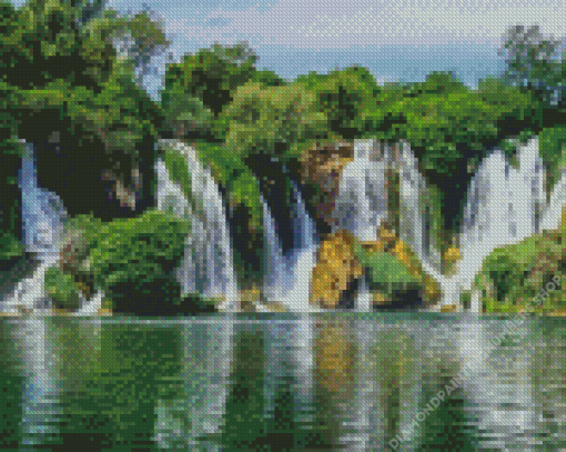 Bosnia The Kravica Waterfall Diamond Painting