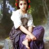 Bouguereau At The Edge Of The Brook Diamond Painting