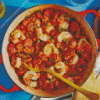 Cajun Food Dish Diamond Painting