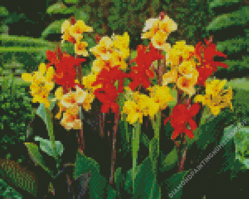 Canna Flowering Plant Diamond Painting