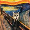 Cat Screaming Art Diamond Painting