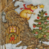 Christmas Mouse Art Diamond Painting