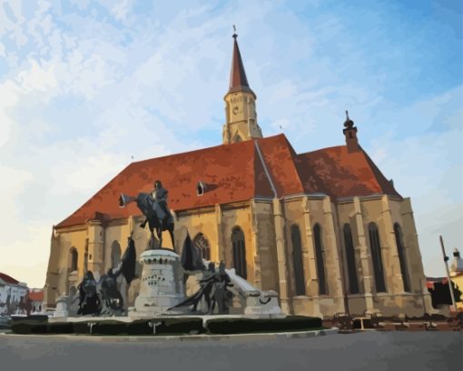 Cluj Napoca St Michaels Church Diamond Painting