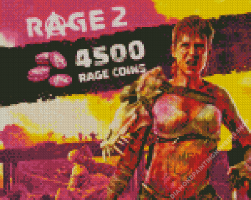 Colorful Rage 2 Poster Diamond Painting