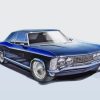 Dark Blue Buick Riviera Art Diamond Painting