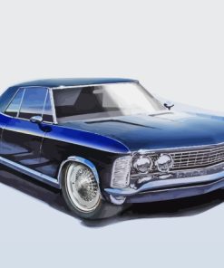 Dark Blue Buick Riviera Art Diamond Painting