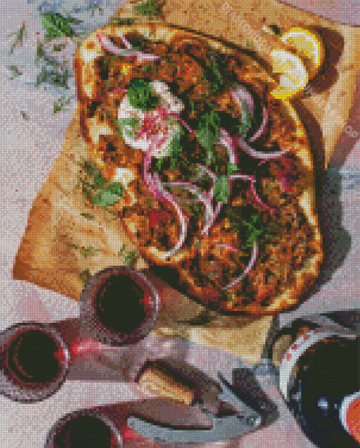 Delicious Lahmacun Diamond Painting