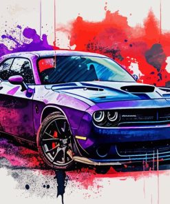 Dodge Challenger Hellcat Redeye Diamond Painting