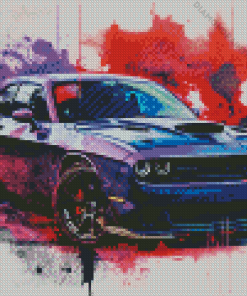 Dodge Challenger Hellcat Redeye Diamond Painting