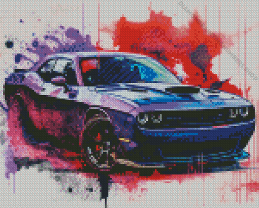 Dodge Challenger Hellcat Redeye Diamond Painting