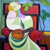 Dreaming Woman With Mandolin Diamond Painting