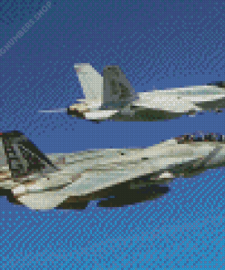 FA 18 Super Hornet Aircraft Diamond Painting