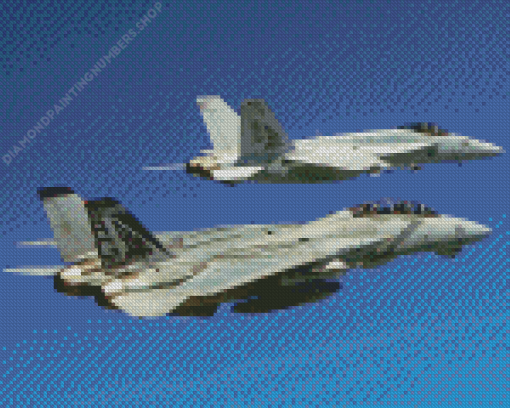 FA 18 Super Hornet Aircraft Diamond Painting