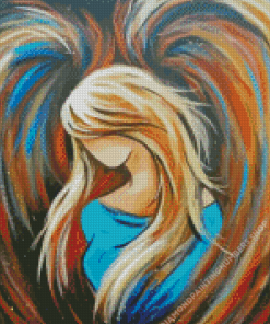 Faceless Angel Girl Diamond Painting