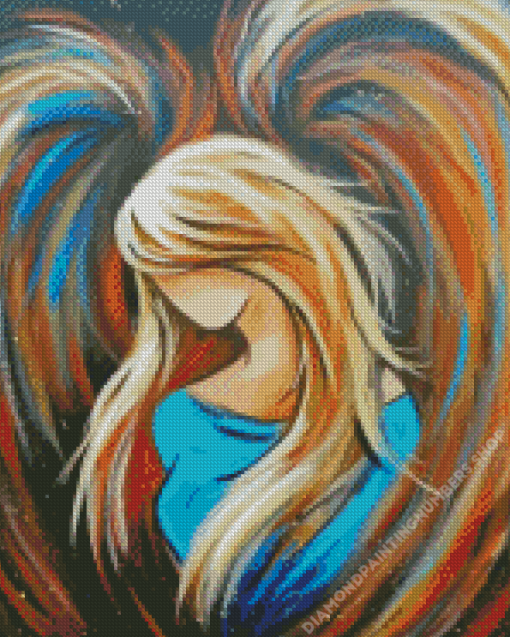 Faceless Angel Girl Diamond Painting