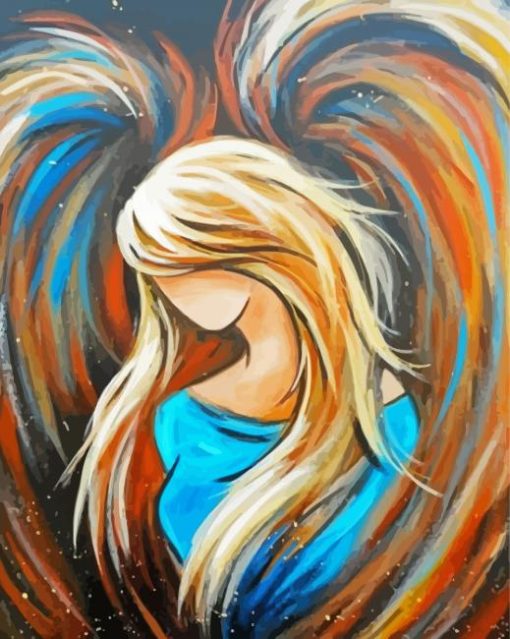 Faceless Angel Girl Diamond Painting