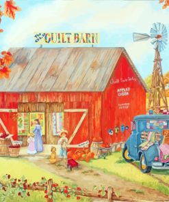 Farm Quilt Barn Diamond Painting