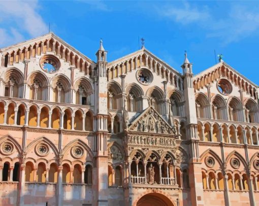 Ferrara Cathedral Italy Diamond Painting