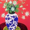 Flowers In Blue And White Chinese Vase Diamond Painting