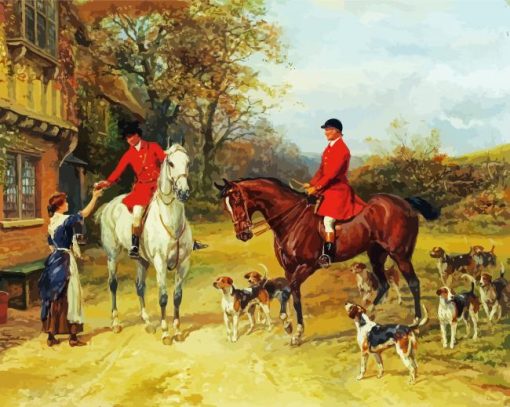 Fox Hunting Art Diamond Painting