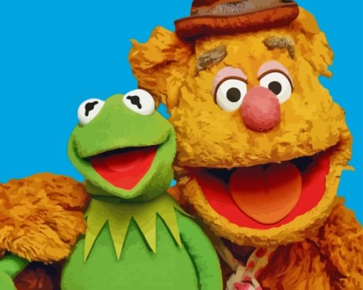 Fozzie And Kermit Diamond Painting