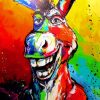 Funny Colorful Donkey Diamond Painting