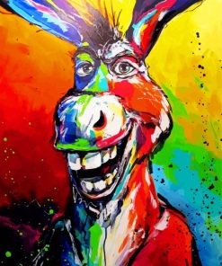 Funny Colorful Donkey Diamond Painting