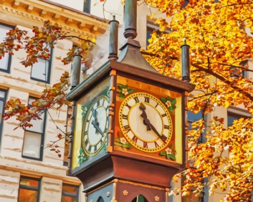 Gastown Canada Steam Clock Diamond Painting