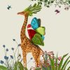 Giraffe With Butterflies Wings Diamond Painting