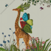 Giraffe With Butterflies Wings Diamond Painting