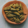 Green Cardamom In Bowl Diamond Painting