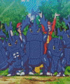 Heracross Pokemon Diamond Painting