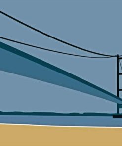 Humber Bridge Illustration Diamond Painting