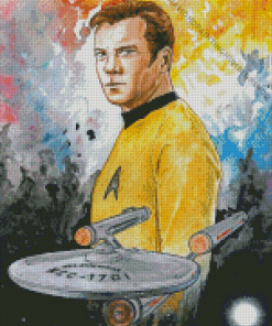 James T Kirk Character Art Diamond Painting