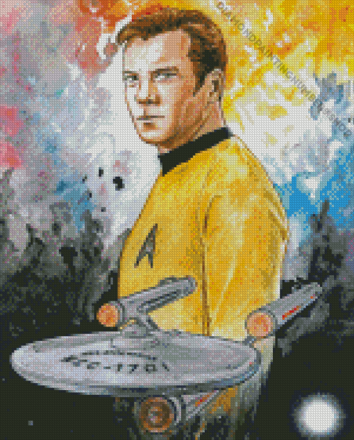 James T Kirk Character Art Diamond Painting