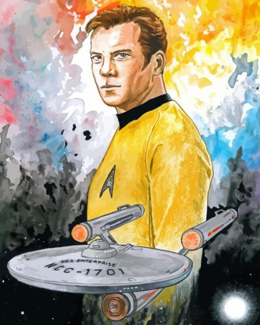 James T Kirk Character Art Diamond Painting