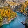 Kawarau Gorge River In Otago Diamond Painting