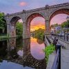 Knaresborough Canal At Sunset Diamond Painting