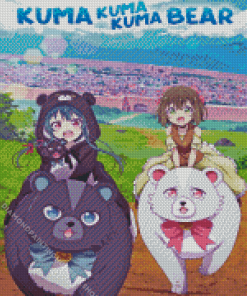 Kuma Kuma Kuma Bear Anime Diamond Painting