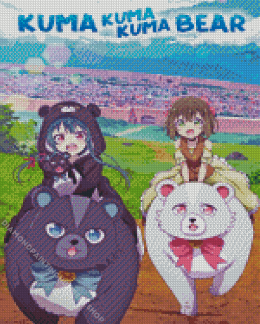 Kuma Kuma Kuma Bear Anime Diamond Painting