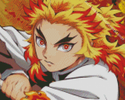 Kyojuro Rengoku Anime Character Diamond Painting