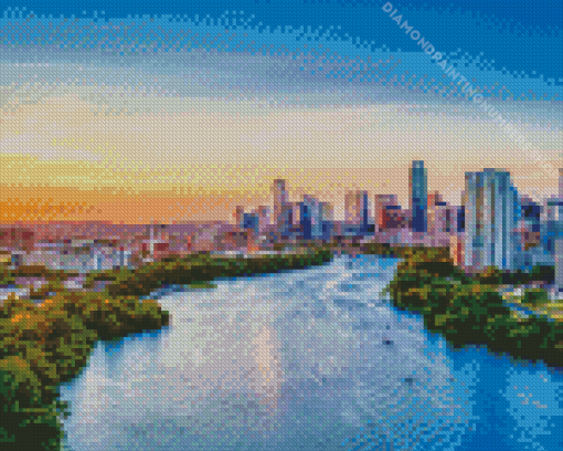 Lady Bird Lake Views Diamond Painting