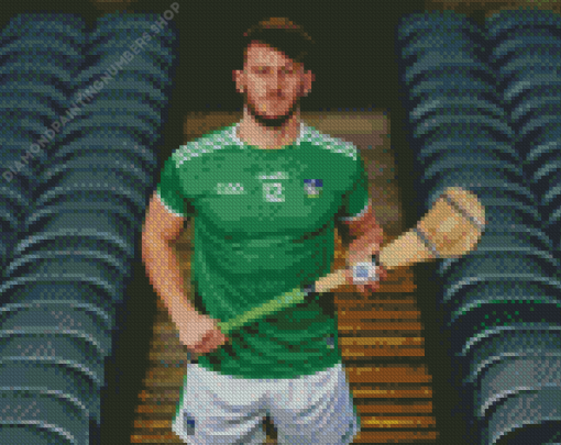 Limerick County Hurling Player Diamond Painting